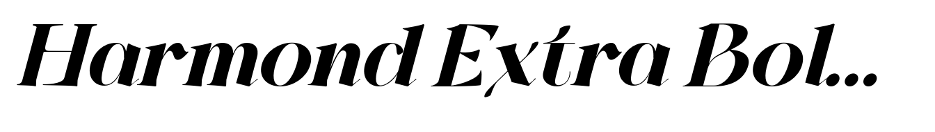 Harmond Extra Bold Italic